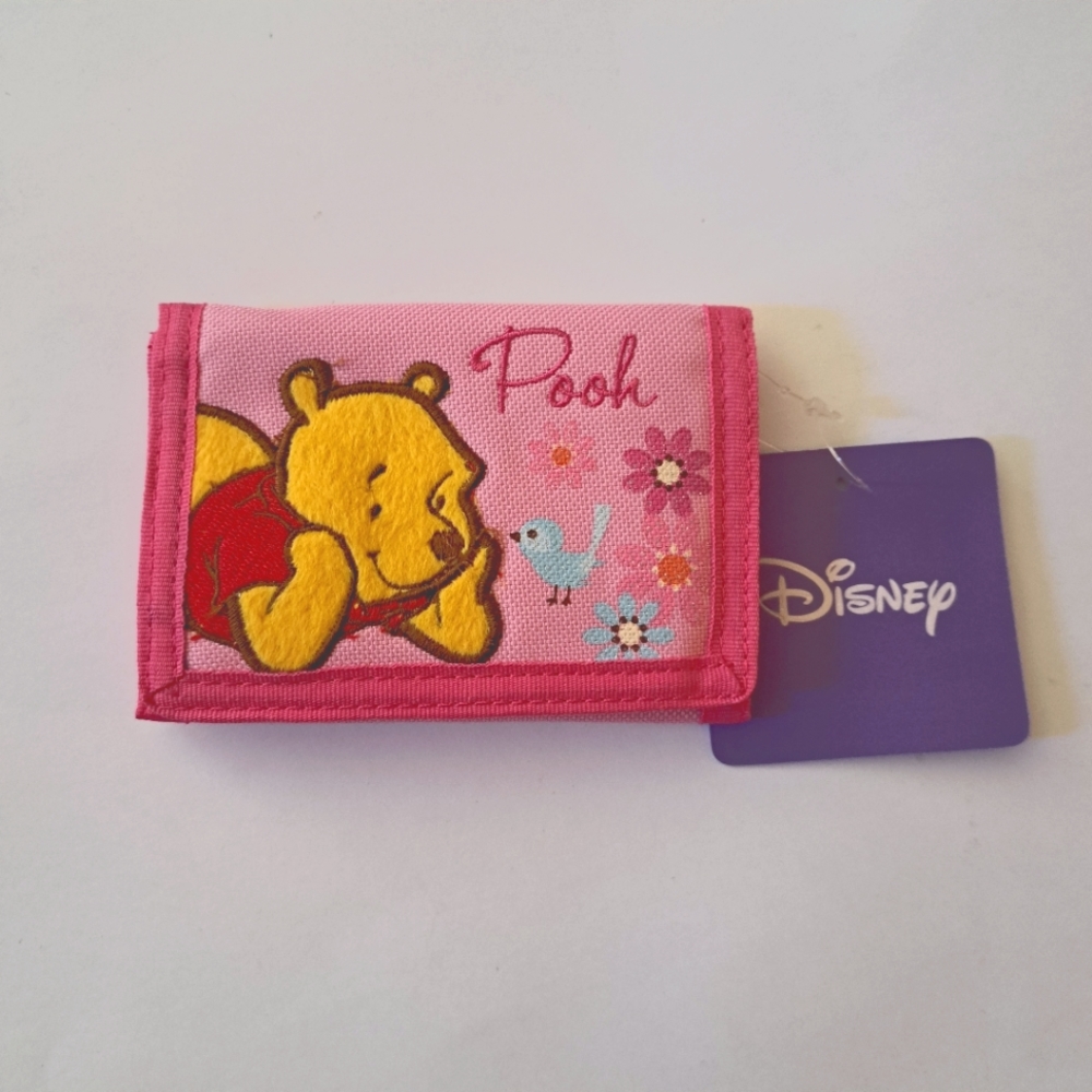 Winnie the Pooh trifold canvas wallet nwt